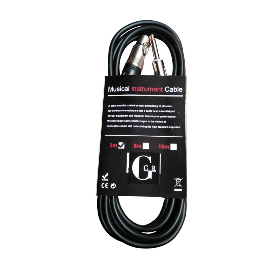 Cable XLR-Plug 3 mts.